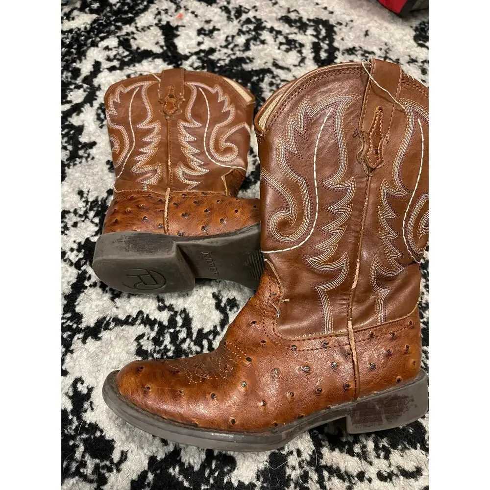 Roper Boots Little Kids Size 12 Faux Ostrich